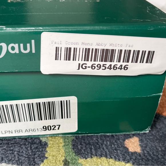 RARE, Paul Green Men’s White Leather Sneakers US Size 10.5 - Picture 10 of 16